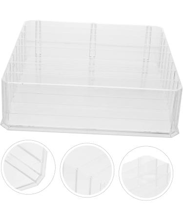 PRETYZOOM Cosmetic Storage Box Storage Drawers Desk Storage Drawer Makeup Palettes Organizers Eye Shadow Blush Transparent 24x23x6.5cm - Buy Online on SooperMarket.com