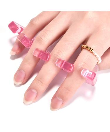 Rolabling Soft Silicone Toe Separators for Pedicure - Pink - Buy Online on SooperMarket.com