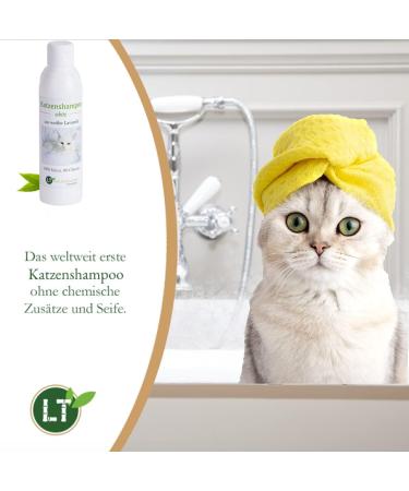 Buy LT Nature Products Bio-Katzenshampoo for White Fur | Hypoallergenic Soap-Free Cat Shampoo | 250ml | Anti-Itching Care - Buy Online on SooperMarket.com