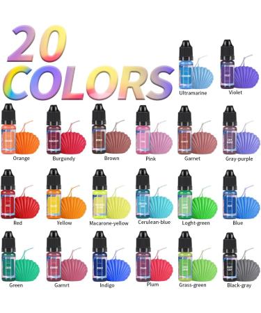 OSBANG Oil-Based Candle Color Dye Set - 20 Vibrant Non-Toxic Colors for DIY Candle Making Kit - Buy Online on SooperMarket.com