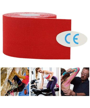 Muscle Tape 5cm*5m Cotton Strain Waterproof Kinesiology Tape Roll Ktapes Kinesiology Tape(Red) - Buy Online on SooperMarket.com