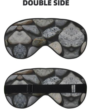 SSIMOO Pebble Stone Eye Mask | Soft Breathable Sleep Eye Patch for Women | Perfect for Travel & Relaxation - Buy Online on SooperMarket.com