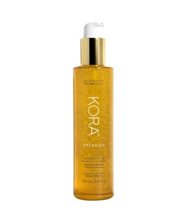 KORA Organics Turmeric Glow Foaming Cleanser| Cleanse & Nourish | Certified Organic | Cruelty Free | 5.07 oz 5 Fl Oz (Pack of 1)