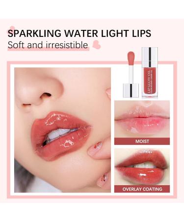 3 PCS Hydrating Lip Oil - Plumping & Long Lasting Gloss Tint - Non-sticky & Tinted Lip Care Oil for Dry Lips - Buy Online on SooperMarket.com