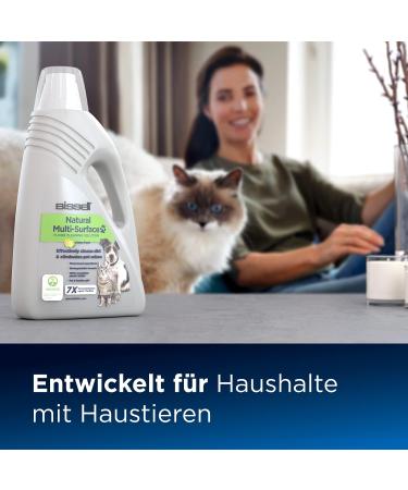 Bissell Natural Multi-Surface Pet Cleaner | 2L | Flower Scent | Safe for All Sealed Hard Floors & Carpets | Compatible with Crosswave Spinwave & Hydrowave | 31221 - Buy Online on SooperMarket.com