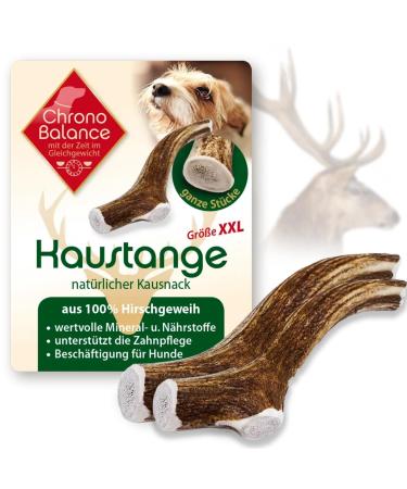 Chronobalance XXL (2 Set) Evest Anti for dogs Whole pieces as a cake stuff: 100% deer antlers dog toys treats chewing chewing bones of course without additives XXL - 2 pieces