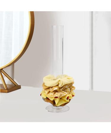 Clear Acrylic Scrunchie Holder Stand - Hair Tie Organizer for Teen Girls - 11 inch - Perfect Gift Idea - Buy Online on SooperMarket.com