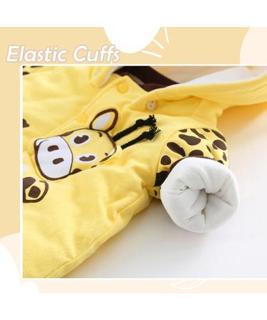 Baby Rompers with Footies Hat - Cotton Jumpsuit Winter Outfits for Infant Boys and Girls - Size 9-12 Months - Buy Online on SooperMarket.com