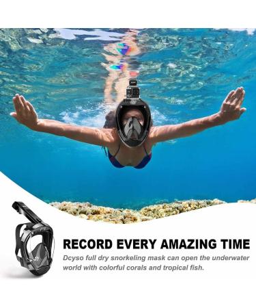 Panoramic Snorkel Mask for Adults - Full Face Swim & Dive Mask - Black, Large-X-Large - Buy Online on SooperMarket.com