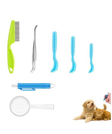 Niserelesa Dogs Tick Hooks 3xTick Lever 1xTick Tongs Dogs Children 7 St ck