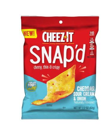 CHEEZ-IT SNAP'D CHEDDAR SOUR CREAM ONION 6/2.2oz