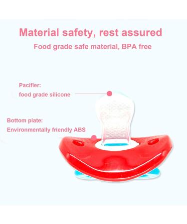 Bexdug Orthodontic Pacifier for 6-18 Months | Funny Mustache Design | Perfect Gift for Boys & Girls | International Shipping Available - Buy Online on SooperMarket.com