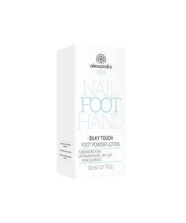 Alessandro SPA Silky Touch Foot Powder Lotion 30ml - Soothing Foot Care for All Skin Types | International Shipping Available - Buy Online on SooperMarket.com