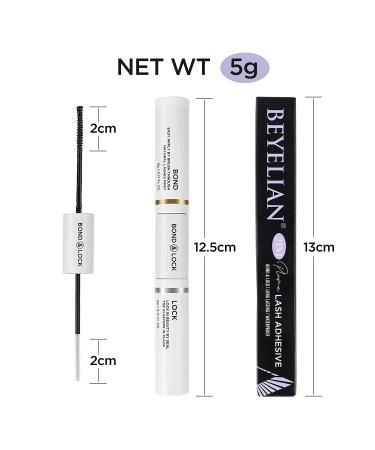 BEYELIAN Lash Bond and Seal Cluster Lash Glue | Latex-Free, Super Strong Hold | DIY Individual Cluster Lashes | 48-Hour Aftercare Sealant | Mascara Wand Included | 1 Count - Buy Online on SooperMarket.com