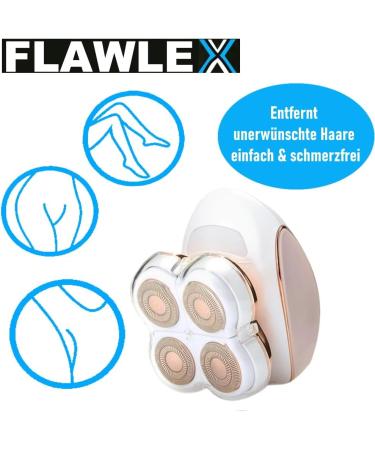 FLAWLEX Hair Remover Epilator Electric Shaver for Face Legs Arms & Body | Flawless & Smooth Skin - Buy Online on SooperMarket.com