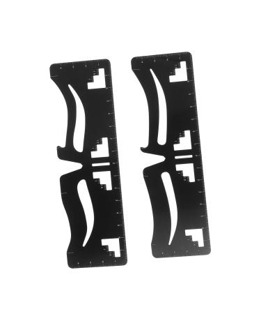 PLAFOPE 2pcs Eyebrow Ruler Microblading Template Mini Eyebrow Measuring Tool Eyebrow Trimming Designer