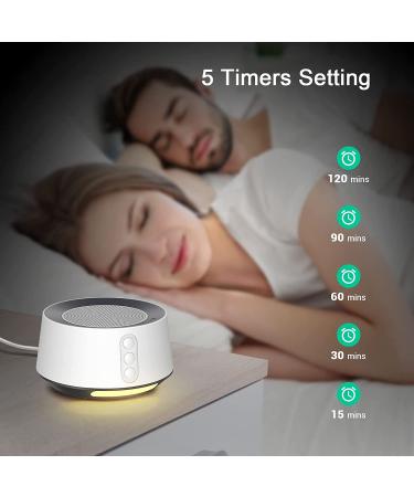 NEBONS White Noise Machine - 14 Soothing Sounds, Adjustable Night Lights - Sleep Timer & Memory Function - Plug in Noise Machine for Baby, Kids, Adults - Buy Online on SooperMarket.com