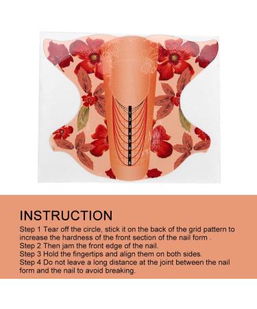 Long Nail Forms Self Adhesive Nail Art Extension Guide Home Salon - Buy Online on SooperMarket.com