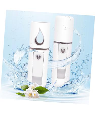 Healeved 2pcs Cool Mist Sprayer Nano Mist Sprayer Handheld Facial Sprayer Mini Face Humidifier White - Buy Online on SooperMarket.com