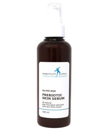 argentum plus - Silver-MSM Prebiotic Skin Serum 100 ml | All natural anti-microbial skin barrier repair with prebiotic skin flora boost