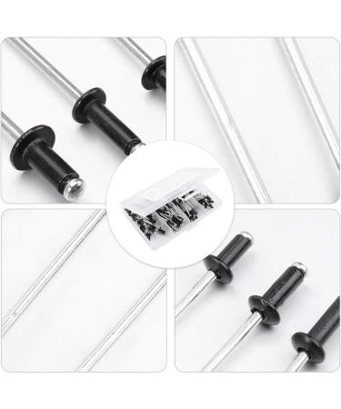 Hemoton Black Rivets Threaded Rivets 120pcs Blind Rivets Aluminium Black .4 .0 .2 Rivet Blind Rivets Nail Fasteners for Home Stainless Steel Rivets Stainless Steel Set - Buy Online on SooperMarket.com