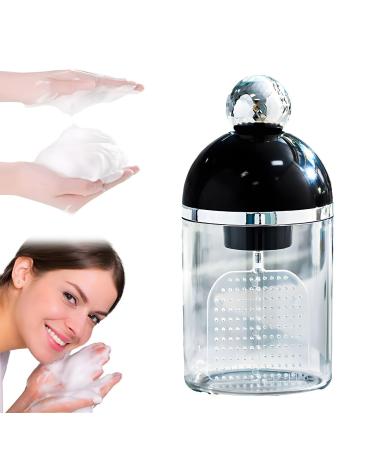 Electric Foam Maker for Face Wash Facial Cleanser Electric Foam Maker Cleanser Foam Maker for Facial Cleansing Electric Facial Cleansing Foam Maker Foaming Facial Cleanser (Black)