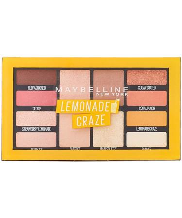 Maybelline New York Lemonade Bar Eyeshadow Palette in No. 01 Lemonade Craze 12 g 1 piece 12 g (1 pack) 1 Lemonade
