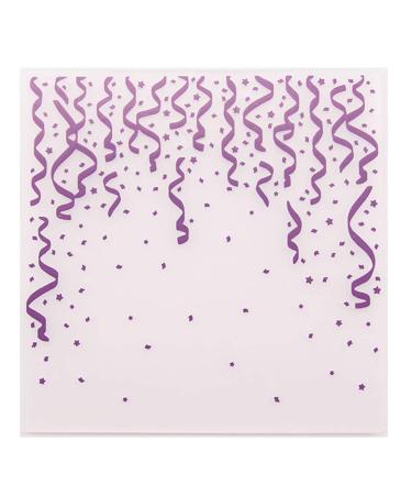 arriettycraft Fireworks Party Plastic Embossing Folder for Scrapbook DIY Album Card Tool Plastic Template Folders-AEM140