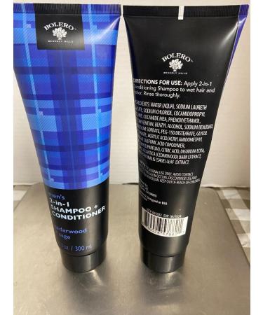 2 in 1 Shampoo + Conditioner (2 EA Cedarwood + Sage (2 EA 10.2 oz)