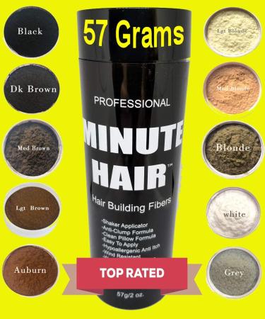 Biggie Sized 57g Dark Brown Hair Building Fibers Bottle - Refillable, High Grade Minute Fibers - Choose Your Color - Buy Online on SooperMarket.com