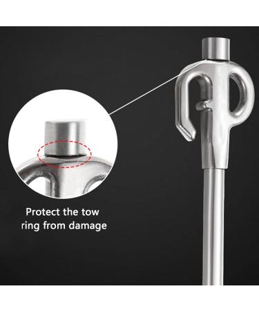 Durable Stainless Steel Dog Mooring Stake | Strong & Reliable for Yard Camping & Beach - Buy Online on SooperMarket.com