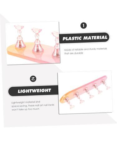 minkissy Creative Nail Stands 3 Sets Nail Practice Holder Beauty Nail Holders Acrylic Trays for Display Training Nail Racks Nail Holder Nail Decor Exercise Rack Plastic and Silver - Buy Online on SooperMarket.com