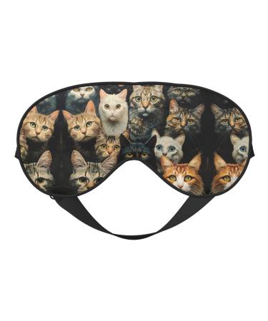 Cat Soft Sleep Eye Mask Female Breathable Eye Patch Perfect for Travel and Relaxation