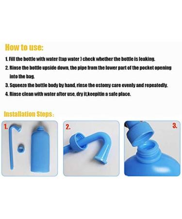 350ML Colostomy Bag Cleaning Bottle - Ostomy Bag Cleaning Tool for Permanent Use - Buy Online on SooperMarket.com
