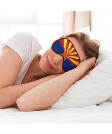 Arizona Flag Soft Sleep Eye Mask | Breathable Travel Eye Patch for Women | Perfect Relaxation Gift - Buy Online on SooperMarket.com