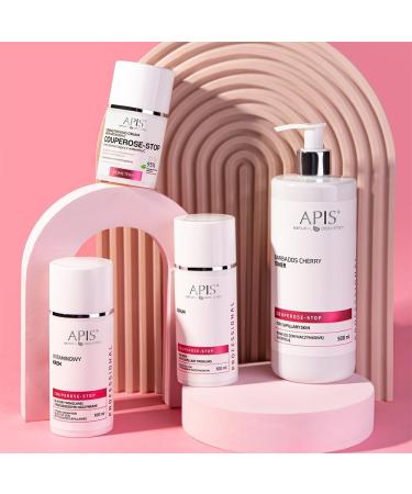 APIS Couperose Stop Vitamin Cream for Sensitive Skin with Couperose Problems with Vitamin C Ginko Ceramides and Hyaluronic Acid Relief of Sensitive Couperose Skin 100 ml - Buy Online on SooperMarket.com