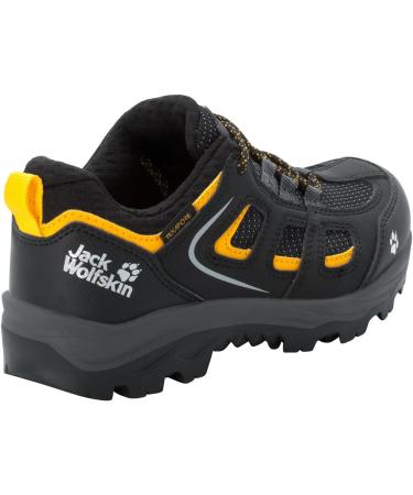 Jack Wolfskin Unisex VOJO TEXAPORE LOW K Hiking Shoes - Black/Burly Yellow - Size 38 EU | International Shipping Available - Buy Online on SooperMarket.com