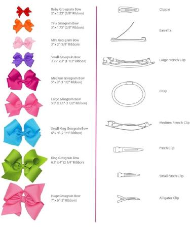 Girls' Organza Double Hair Bow on WeeStay Clip - Medium White with Satin Knot Center - Buy Online on SooperMarket.com