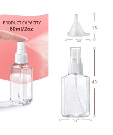 24 Pcs HULISEN Travel Spray Bottles 2oz - Fine Mist, Leak-proof, Refillable - Ideal for Baby Showers - Buy Online on SooperMarket.com