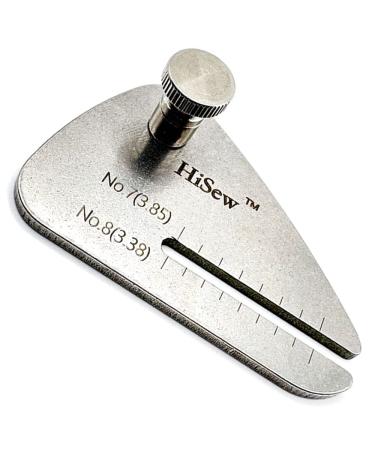 Hisew- Leather Stitching Punch Aid Plate, for Pulling up Pricking Iron or Diamond Lacing Chisel, Leather Work Tools and Craft Supplies - (1Pc) Chisel Plate