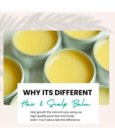 Naturally Solved Hair Growth Balm with Castor Oil & Rosemary Oil for Hair Growth: Blended for Fuller Thicker Hair - Includes Shea Mango Almond Jojoba Rice Bran Hemp and Coconut Oils - Buy Online on SooperMarket.com