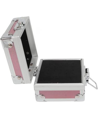 Nail Drill Bits Holder Container 25 Holes Aluminum Alloy Nail Grinding Bits Storage Box Organizer (Pink) - Buy Online on SooperMarket.com