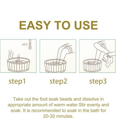  2 bags Foot Spa Soak Beads for Stress Relief Bee Bath Foot Soak for Hard Skin Healthy Feet Skincare Set for Women Bee venoms Slimming Bead Bags - Buy Online on SooperMarket.com