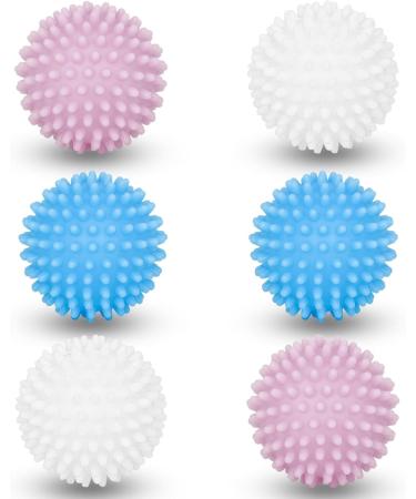 Pack of 6 Dryer Balls Washing Balls for Washing Machine Reusable Dryer Balls Laundry Dryer Drying Balls Dryer Balls for Dryers and Tumble Dryers