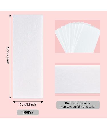 SEPGLITTER 300 ct Non Woven Wax Strips for Hair Removal - 2.8 x 7.9 Inch Face & Body Hair Cleaning - Buy Online on SooperMarket.com