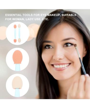 MUSISALY 100pcs Double Ended Eyeshadow Brush Makeup Brush Eyeshadow Stick Latex Sponge Tipped Oval Makeup Tool Cosmetic Tool Dual-side Eye Makeup Applicator Sponge Brush 6.5x1.3cm Blue - Buy Online on SooperMarket.com