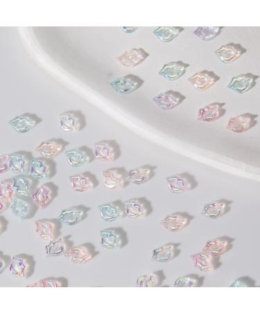 100 PCS 3D Lips Charms Kawaii Nail Rhinestones - Valentine's Day Nail Art Decoration - Buy Online on SooperMarket.com