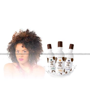 Leche Pal Pelo Rizos/Afro Specialized Set - Shampoo, Hair Repair Mask, Thermalprotectant - 14.9oz-440ml x3 - Buy Online on SooperMarket.com