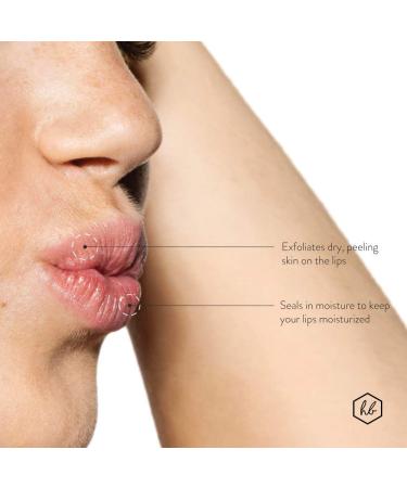 Natural Lip Exfoliator Scrub | Organic Coconut Oil Brown Sugar & Honey for Soft Moisturized Lips | Gentle Repair for Chapped Skin - Buy Online on SooperMarket.com