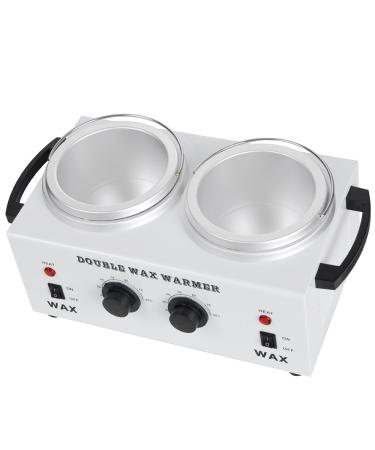 AW Dual Pot Wax Warmer - Professional Electric Heater for Paraffin Wax - Adjustable Temperature - SPA Home Equipment - 2 Count (Pack of 1) - Buy Online on SooperMarket.com